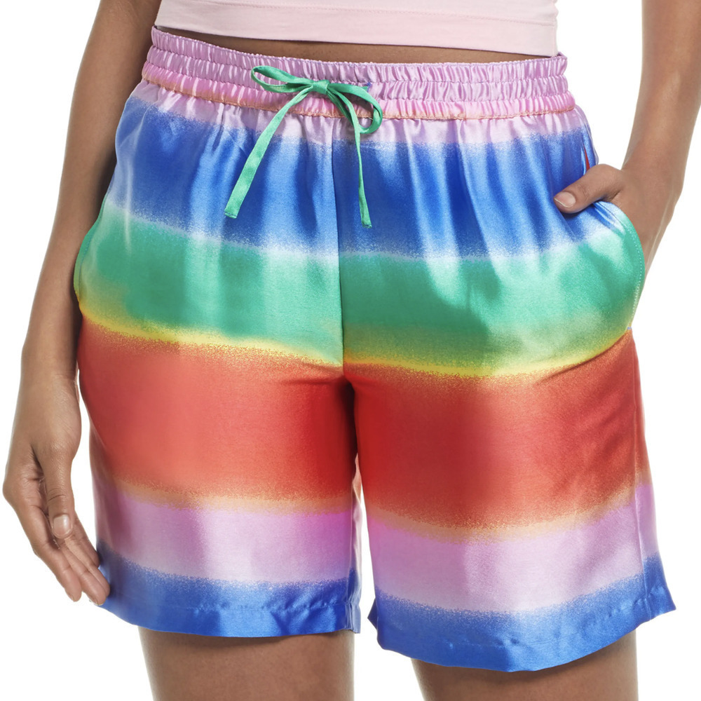 BP BE PROUD BP. Be Proud by BP Gender Inclusive Satin Shorts​​​​​​​​​​​​